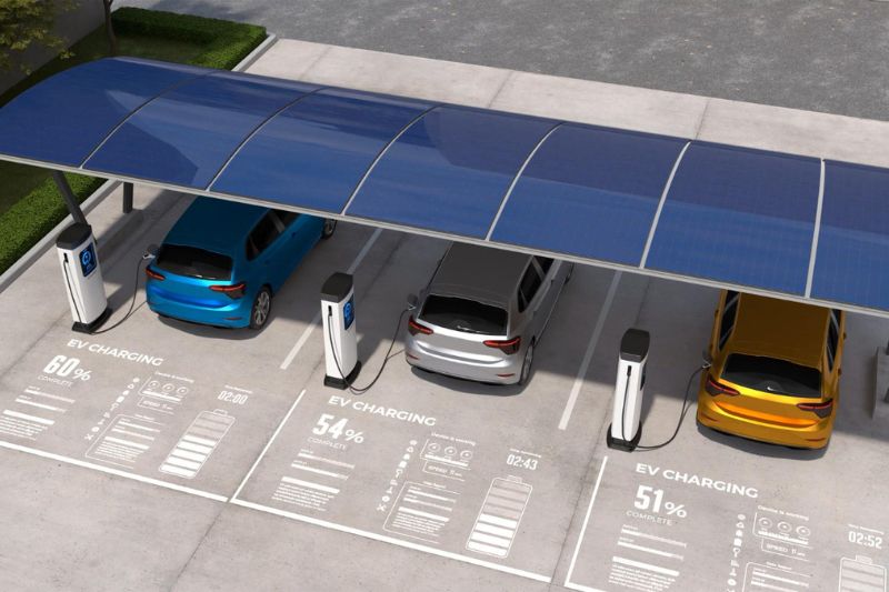 Recarga posto e estrada MicroRED